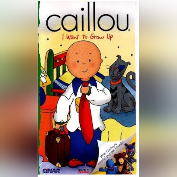 💥3/$25💥 Caillou I Want To Grow Up VHS - Picture 1 of 4